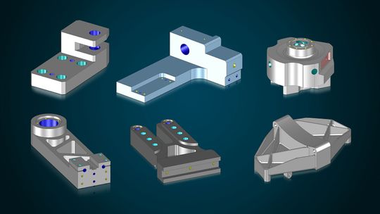 (Das Plug-and-Play Maschinenbaupaket eignet sich für alle Bauteile im Maschinenbau. Quelle: Tebis)