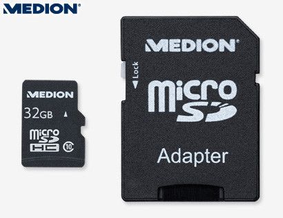 Ebenfalls nur bei Aldi Süd gibt es ab Donnerstag eine 32-Gigabyte Micro-SDHC-Karte (Class 10) . (Bild: Aldi Nord)
