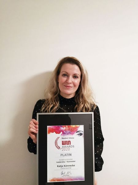 Katja Könnecke, Computacenter, holte sich den Platin-Preis in der Kategorie Teamleader nach Hause. (Bild: Vogel IT-Akademie)