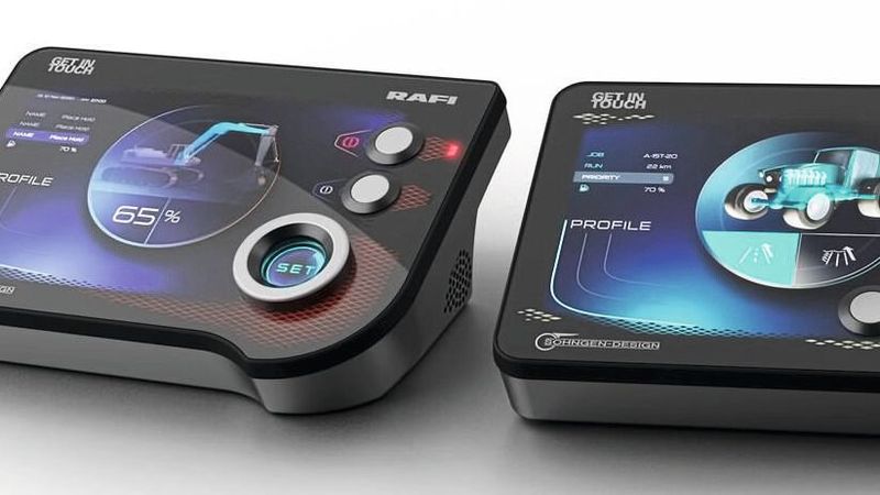 Bedienelemente mit haptischer Rückmeldung haben den Vorteil, dass der Benutzer bei der Bedienung nicht auf seine Hand schauen muss, sondern seine Augen auf andere Dinge richten kann.(Bild:  Rafi)