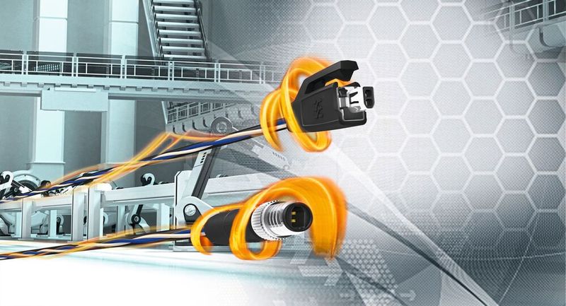 Single Pair Ethernet is a network infrastructure for the Industrial IoT.(Image: Weidmüller)