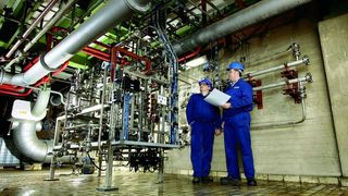 Pilotanlage für Nanofiltration zum Betrieb unter Synthesegas Bild: Degussa (Archiv: Vogel Business Media)