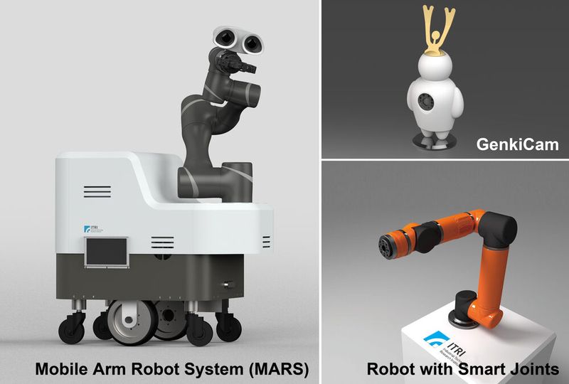 Das taiwanesische Industrial Technology Research Institute (ITRI) zeigt auf der CES 2020 an seinem Stand (#25650, Convention, Center, South Hall 2) KI- und Robotertechnologien. Dazu gehören das Mobile Arm Robot System (MARS), eine intelligente integrierte Serviceroboter-Plattform, die Funktionen für Mobilität, Sensorik, Manipulation und Mensch-Maschine-Interaktion kombiniert, und GenkiCam, eine KI-Kamera, die die Emotionen eines Babys erkennen, seinen Herzschlag und seine Atmung überwachen und die Eltern sofort über jede Anomalie informieren kann. Außerdem ist Mechavision, ein ITRI-Spinoff-Unternehmen, mit effiziente taktilen Sensorlösungen für die Robotik verteten. Bei Contact Skin handelt es sich um eine hochempfindliche taktile Haut, die bei einer festen Berührung sofort den Notstopp eines Roboters auslöst.  (Bild: Business Wire)