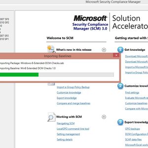 Mit dem Security Configuration Manager lassen sich Gruppenrichtlinien mit Sicherheitseinstellungen umsetzen. Microsoft bietet dazu auch Vorlagen für den Import für Windows Server 2012 R2 und Windows 8.1 an.(Bild:  Thomas Joos)