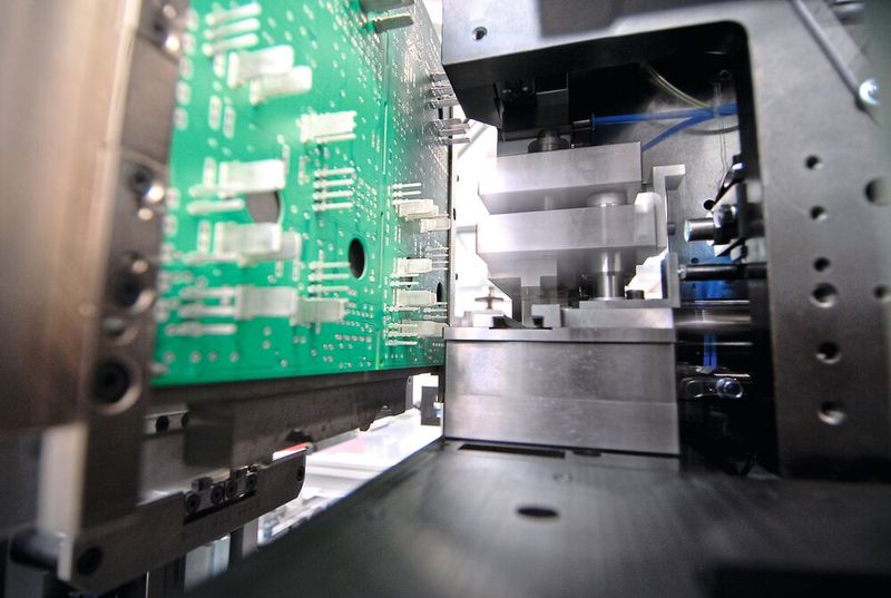 Aufgrund der hohen Komplexität und erforderlichen Präzision erfolgt die Bestückung von Lei-terplatten nach dem THT-Verfahren bisher überwiegend manuell. (Bild: Eberhard AG)
