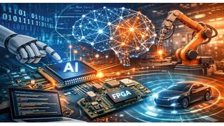 Menschliches  Wissen, künstliche Intelligenz:  Intelligente Datenverarbeitung direkt am Einsatzort verlangt nach dem Zusammenspiel von KI, Hardware-Know-how und konkreter Anwendungserfahrung. (Bild: Dall-E / KI-generiert)