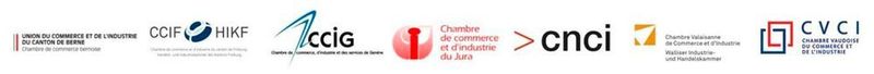 Logos des chambres de commerce de Suisse romande. (CVCI)