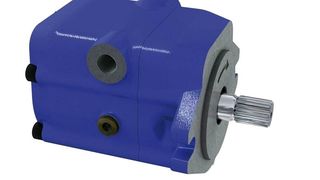 Bild 1: Konstantpumpe mit Floating-Cup-Einheit. Dieser Prototyp einer neuen Axialkolbenpumpe ist bereits serientauglich. (Archiv: Vogel Business Media)