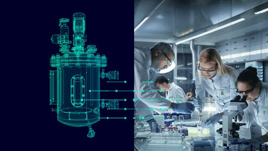 Digitale Zwillinge helfen während der Wirkstoffentwicklung, wertvolle Zeit zu sparen.(Bild:  Siemens)