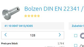 Im Konfigurator sind nun die Optionen „Expressfertigung“ und „Expresslieferung“ für Bolzen verfügbar. (Bild: mbo Oßwald)