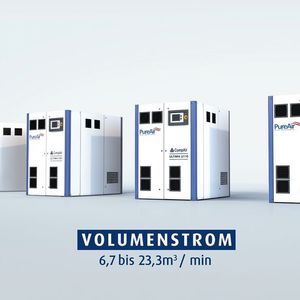 Die neue Ultima-Baureihe in den Leistungsab- stufungen von 75 bis  160 kW deckt ein Volumenstromspektrum von 6,7 bis 23,3 m³/min ab.