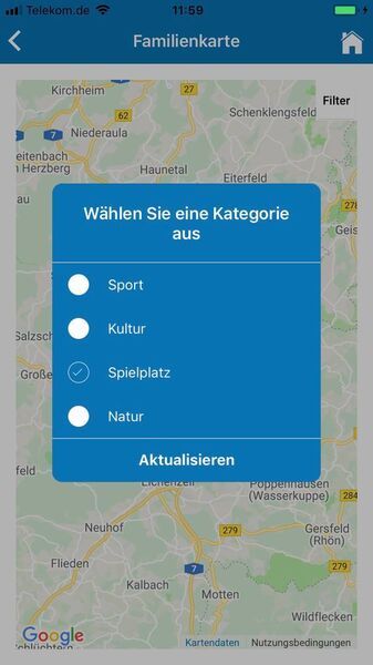Auch bei der Freizeitgestaltung unterstützt die App die Fuldaer Bürger. (OBCC)