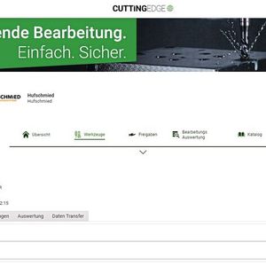 Auf seiner Cloud-Plattform CEW stellt Hufschmied die Endmaße und einen digitalen Zwilling jedes ausgelieferten Werkzeugs bereit.(Bild:  Hufschmied Zerspanungssysteme)