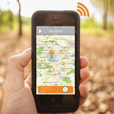 Über die Kartenfunktion der App können verlorene Gegenstände lokalisiert werden. Die Karte zeigt die Position an, an der das Smartphone zuletzt Kontakt mit dem Wistiki-Anhänger hatte. (Wistiki)