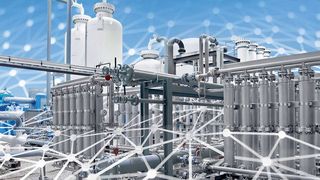 Das Bild zeigt eine Membrananlage von Linde. (Linde)