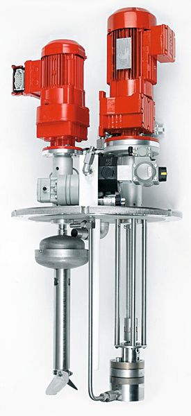 Zahnradpumpe unter Spiegel	Die Saugfähigkeit der Zahnradpumpe basiert auf dem Druck, der auf dem Flüssig-keitsspiegel im Saugbehälter lastet. (Bild: Hilger u. Kern)