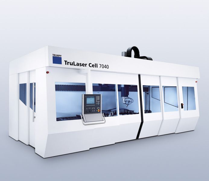 Trulaser Cell 7040: Maschinen der Tru-Laser-Cell-Serie 7000 kommen zum hochwertigen Laserschneiden und -schweißen von dreidimensionalen Blechteilen zum Einsatz. (Bild: Trumpf)