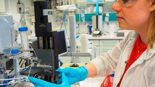 Untersuchung der Oberfläche von Iridium-Oxiden mit der Rasterdurchflusszelle. (Max-Planck-Institut für Eisenforschung GmbH)