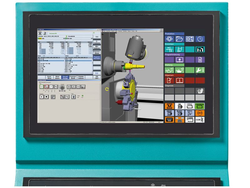 Ein elementarer Bestandteil von Xpanel ist der 18,5 Zoll Touch-Bildschirm, in den zahlreiche Dreh- und Tippschalter von der Maschinensteuertafel verlagert wurden. (Bild: Index)