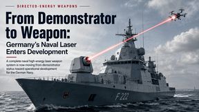 Germany is moving from a naval laser demonstrator towards an operational high-energy laser weapon system.  (Source: KI-generiert / Gemini)