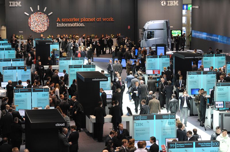 IBM zeigt in Halle 2, was einen smarten Planeten ausmacht. (Archiv: Vogel Business Media)