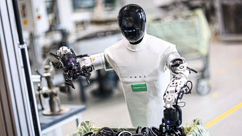 Schaeffler wird humanoide Roboter von Humanoid in sein globales Fertigungsnetzwerk integrieren.(Bild:  Schaeffler)