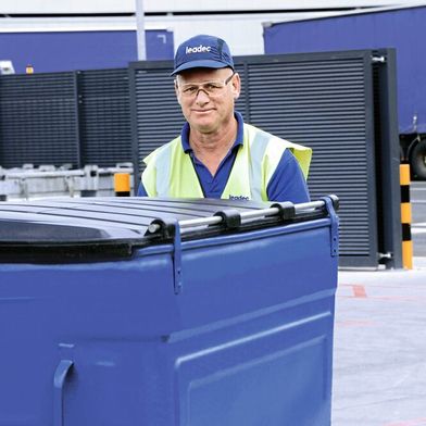 Mit dem Digital Waste Management schließt Leadec eine wichtige Lücke in der Intralogistik. Aus Abfallbehältern werden so Datenquellen für die smarte Fabrik. (Bild: Leadec)