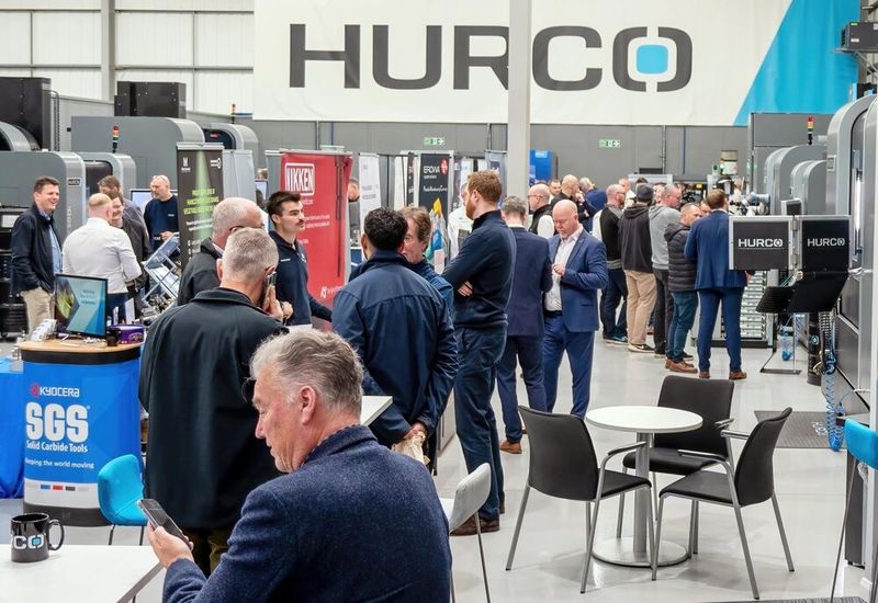 95 visitors attended Hurco’s open house on 2nd and 3rd December 2025 and sales to the value of £600,000 were secured. (Source: Hurco)