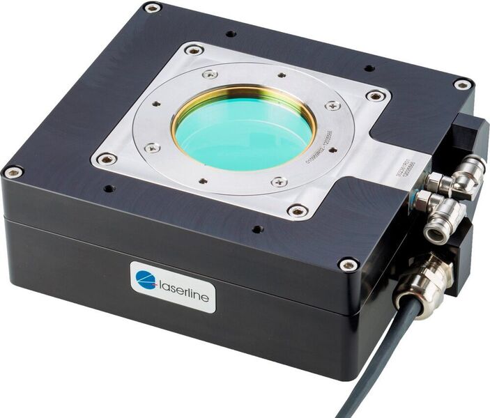 Das ist das Spot-in-Spot-Modul für diodenlaserbasierte Schweißprozesse, das Laserline auch auf der Schweisstec 2021 in Stuttgart zeigen wird. (Laserline)