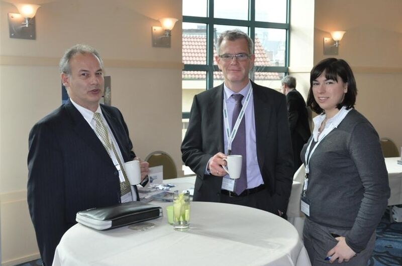 from left to right: Jean-Luc Griessmann, Head - HCF Europe at HART Communication Foundation Europe and Thomas Hinzmann, Executive VP Sales Process Automation and Service at HIMA Paul Hildebrandt GmbH + Co KG and Marion Henig, Online Editor PROCESS at Vogel Business Media  (Picture: F.Jablonski/PROCESS)