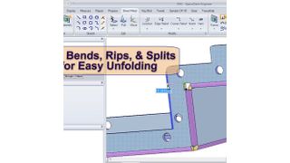 Leichtes Einfügen von Biegungen, Schlitze oder Spalte zur problemlosen Abwicklung. (Bild: Ansys Space Claim)