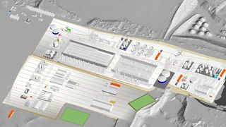 Image is a 3D model of Iluka’s Eneabba Phase 3, a fully integrated rare earths refinery.  (Source: Business Wire)