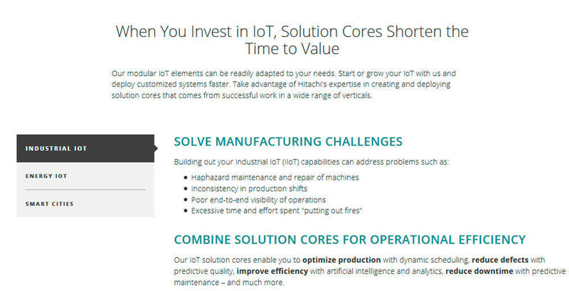 Die Solution Cores für die Fertigungsindustrie.  (Hitachi)