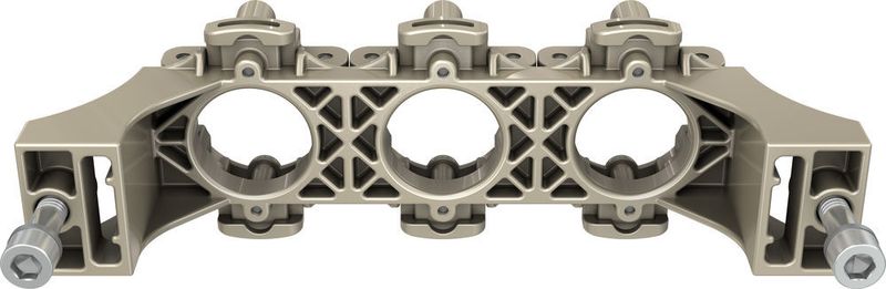 Die Dynamic Cable Option (DCO) wird direkt am MPC-Steckverbinder angebracht, mit den Seitenteilen verschraubt und erfordert somit keinerlei Modifikation an der bestehenden Karosserie. (Stäubli Electrical Connectors)