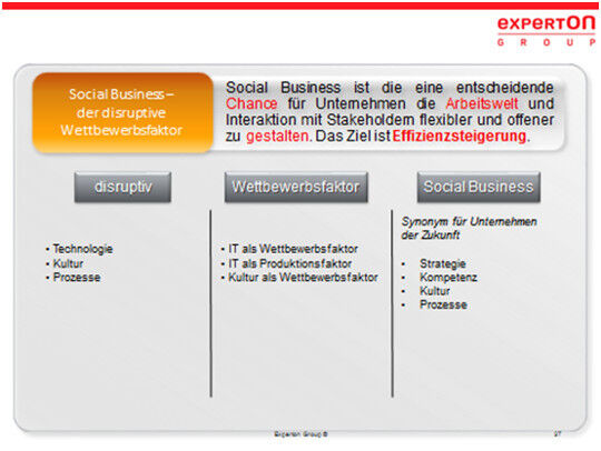 Experton Group: Social Business als Chance für mehr Effizienz. (© Experton Group)
