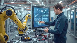 Künstliche Intelligenz in der Produktion: Praktische Anwendungsfälle zeigen, wie Machine Learning und generative Modelle in der industriellen Praxis reale Mehrwerte schaffen. (Bild: Lucid Origin / KI-generiert)