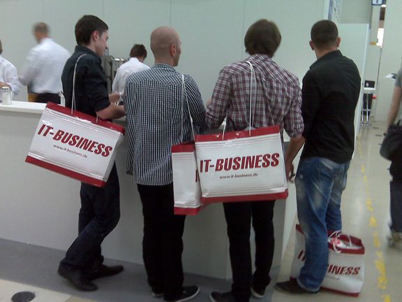 Wohin man auch blickte - IT-BUSINESS war schon da ;-). (Archiv: Vogel Business Media)