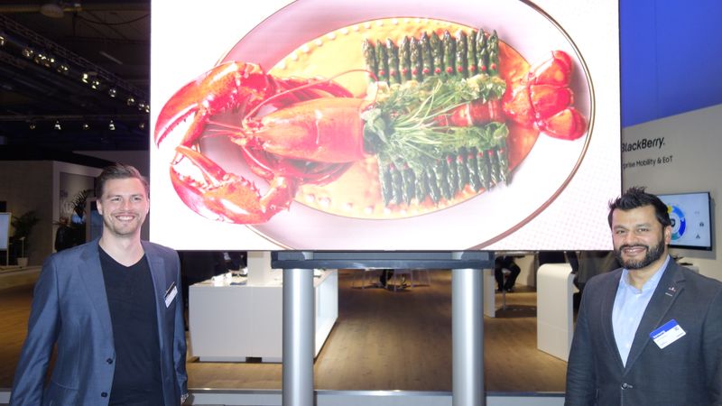 (l.) Ralph Güssgen, Visual Art, und Amit Chatterjee, Samsung bekommen so langsam Hunger. (Bild: IT-BUSINESS)