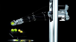 Auf die Leichtbaumethode und Energieeeffizienz sowie biologische Grundprinzipien setzt der Bionic Tripod von Festo.  (Bild: Festo)