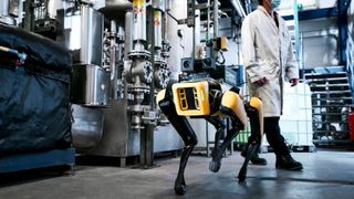 The Germany-based specialty chemical firm Evonik has also adopted robots to make data collection easier for its plant workers. (Source: Energy Robotics)