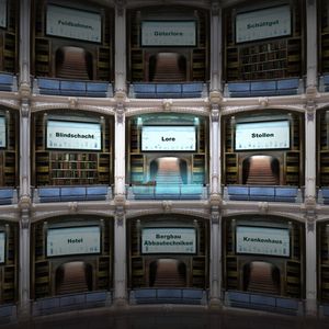 Ansatz für die Benutzerschnittstelle für ein Data Repository: Klassische Bibliothekselemente und nutzerfreundliche Navigation.