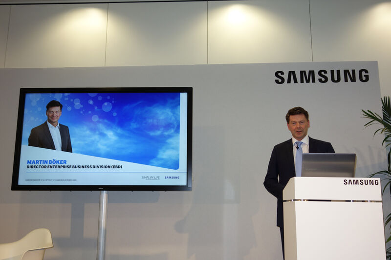 Martin Böker, Director(EBD), Samsung stellt die Hightlights der Roadshow vor. (Bild: IT-BUSINESS)