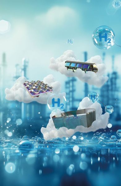 Multitalent Wasserstoff: Die Simulation zeigt, wie innovative Technologien die gesamte Wertschöpfungskette – von der Erzeugung über die Speicherung bis zur Nutzung als Strom, Wärme und Rohstoff – ermöglichen. (Bild: © Oulailux - stock.adobe.com)