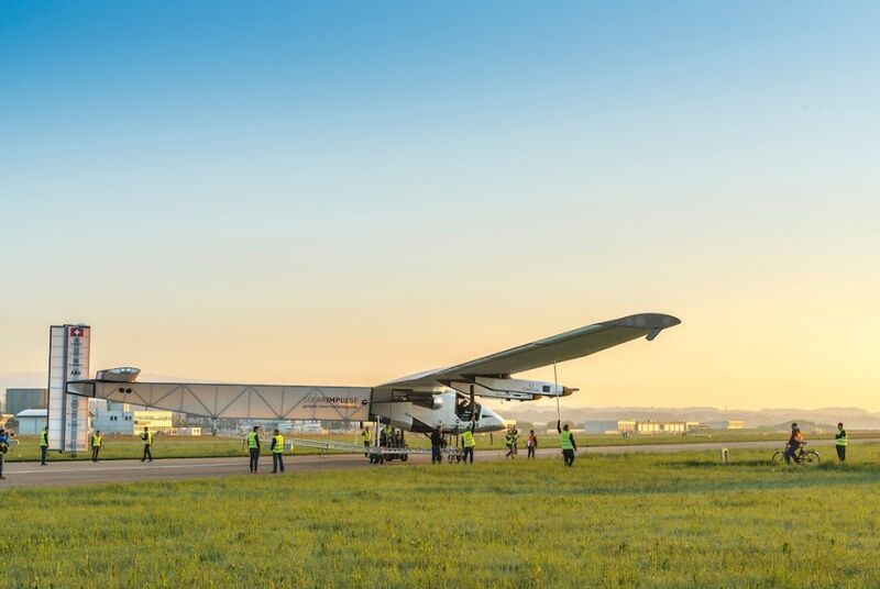 Solar Impulse will mit ihrem selbst konstruierten Solar-Flugzeug eine Weltumrundung schaffen. (Solar Impulse)