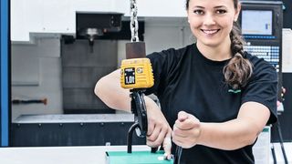 The clamping system for die-making, the H 3000, reduces set-up times during the machining of die set plates. (Meusburger)