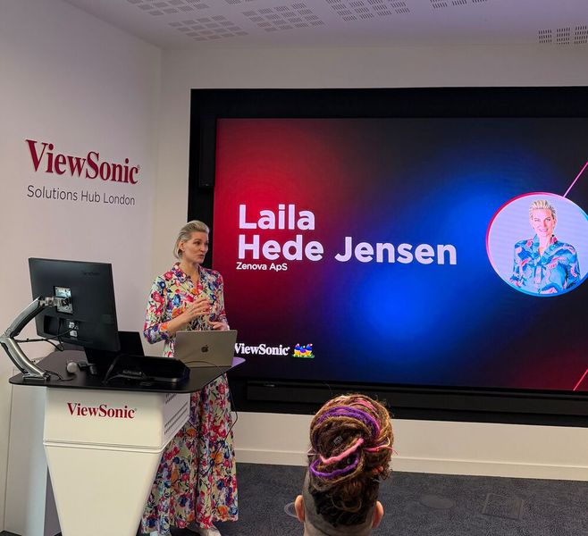 Laila Hede Jensen, CEO Zenova, teilt ihre Erfahrungen und Perspektiven zur Zukunft der AV-Branche. (Bild: Vogel IT-Medien GmbH)