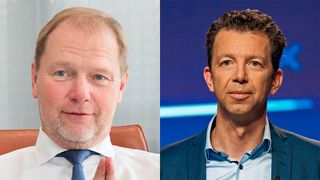 Auf Lars Henner Santelmann (li.) folgt an der VWFS-Spitze Christian Dahlheim (re.). (Bild: Volkswagen)