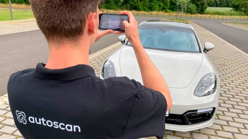 Die Autoscan-App von Pixelconcept will den Inzahlungnahmeprozess leichter, schneller und günstiger machen.(Bild:  Pixelconcept)