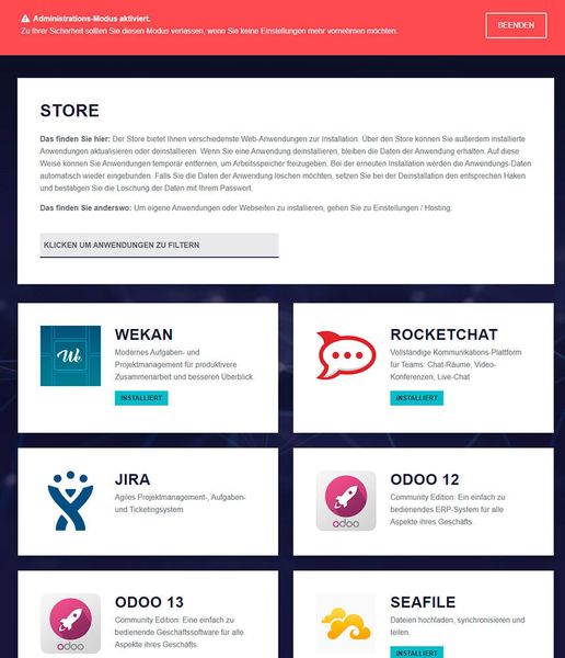 Im App-Store von ELLY stehen weitere Anwendungen zur Verfügung, die in den meisten Fällen kostenlos sind und auf Open Source basieren. (Uniki)
