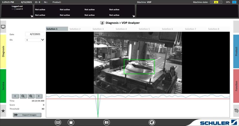 Die jüngste Weiterentwicklung ist der nun vorgestellte VDP Analyzer. „In der Visualisierung lässt sich anhand von Ausschlägen in der Zeitkurve schnell ein Überblick gewinnen, wann genau es zu Abweichungen vom Normalzustand gekommen ist“, erklärt Chief Digital Officer Rohitashwa Pant. (Bild: Schuler)